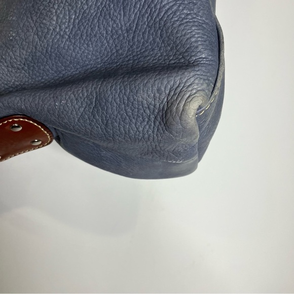 Fossil blue leather shoulder bag 12” x 6.5” x 3.75” - Picture 6 of 13